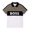 Вталена тениска с яка BOSS Kidswear