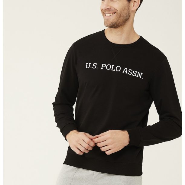 Горна част на пижама тип блуза с лого US Polo Assn