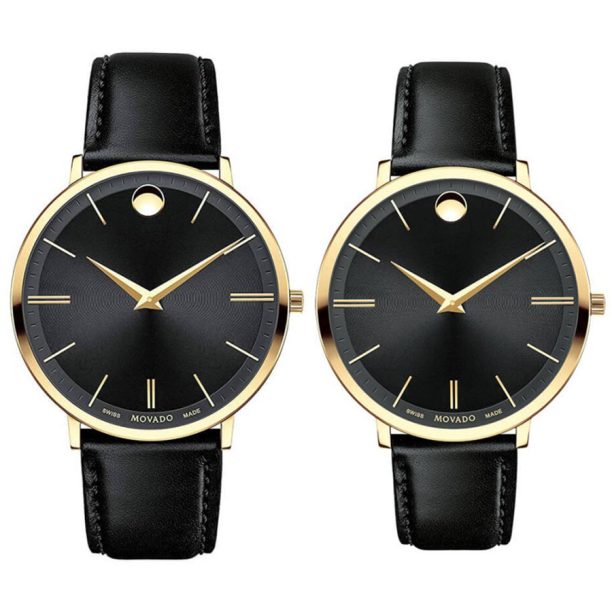 Комплект часовници за двойки Movado 607087 & 607091 - Подарък