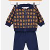 Guess - Памучен суитшърт и панталон - 2 части GUESS KIDS