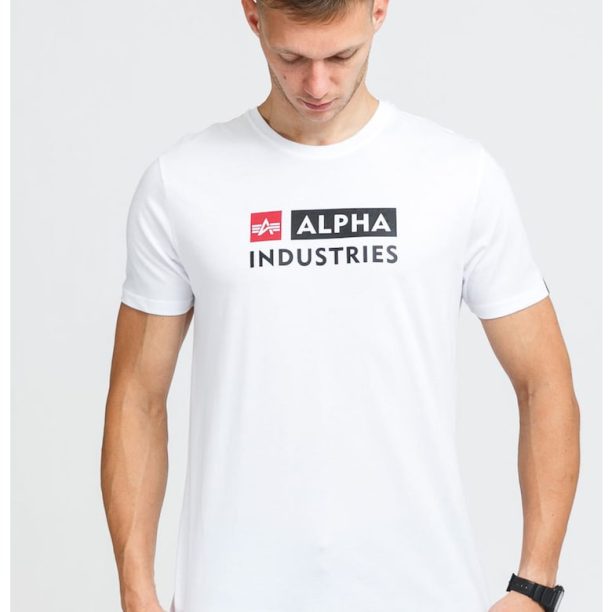 Памучна тениска с лого ALPHA INDUSTRIES