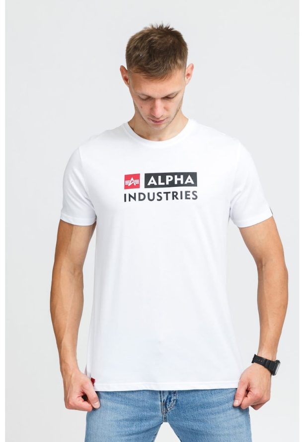 Памучна тениска с лого ALPHA INDUSTRIES