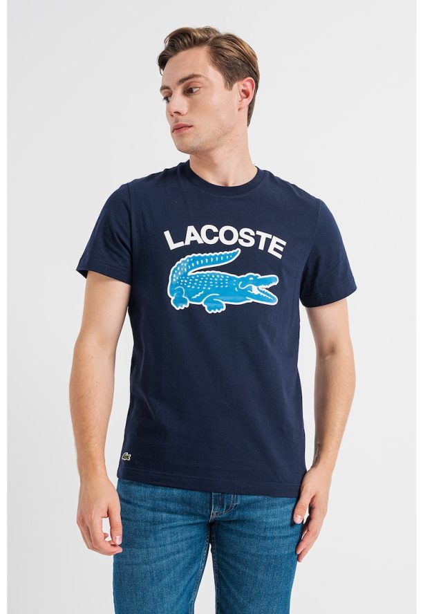 Памучна тениска с лого Lacoste