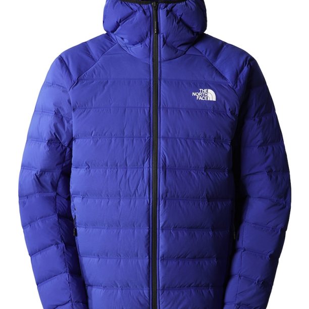 Пухено зимно яке с качулка и ръкави реглан The North Face