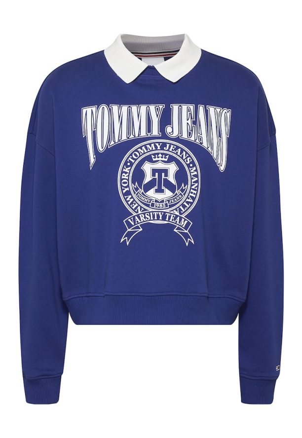 Суитшърт Varsity с яка и уголемено лого Tommy Jeans