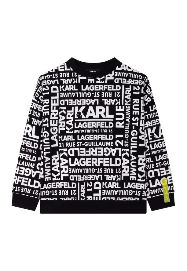 Суитшърт на лога KARL LAGERFELD KIDS