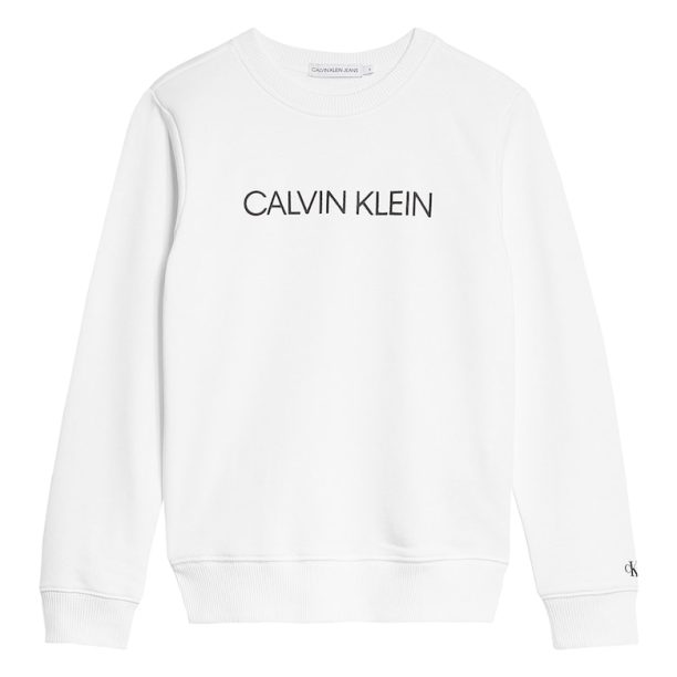 Суитшърт от органичен памук с лого CALVIN KLEIN