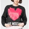 Суитшърт с лого Love Moschino