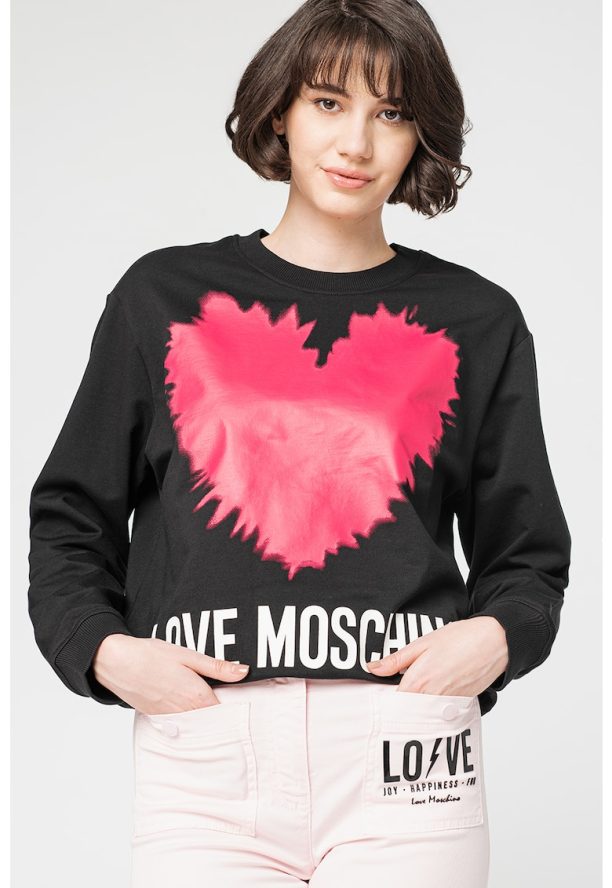 Суитшърт с лого Love Moschino