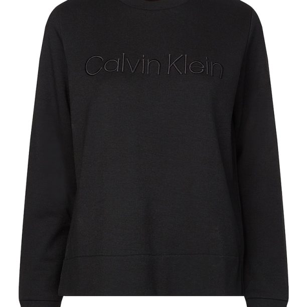 Суитшърт с модал с овално деколте и лого CALVIN KLEIN