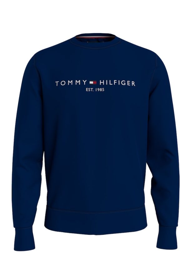 Суитшърт с органичен памук с бродирано лого Tommy Hilfiger