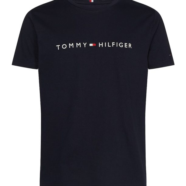 Тениска от органичен памук с лого и надписи Tommy Hilfiger