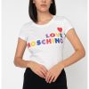 Тениска с гумирано лого Love Moschino