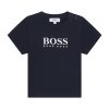 Тениска с лого BOSS Kidswear