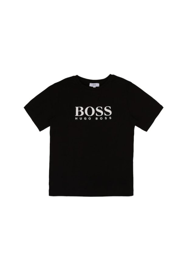 Тениска с овално деколте и лого 1 BOSS Kidswear