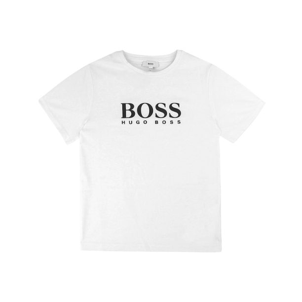 Тениска с овално деколте и лого 1 BOSS Kidswear