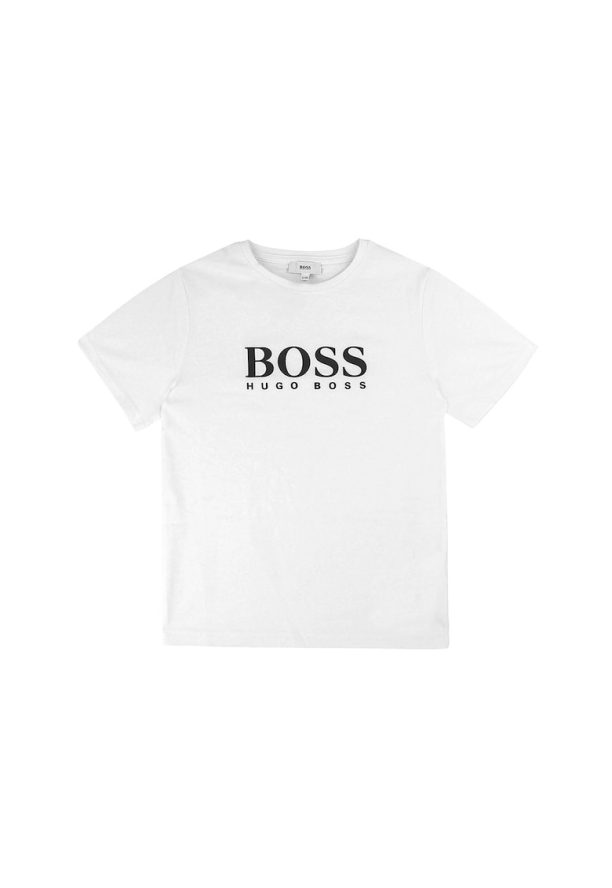 Тениска с овално деколте и лого 1 BOSS Kidswear