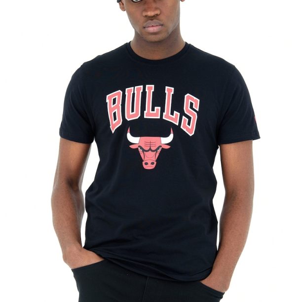 Тениска с овално деколте и щампа Chicago Bulls New Era