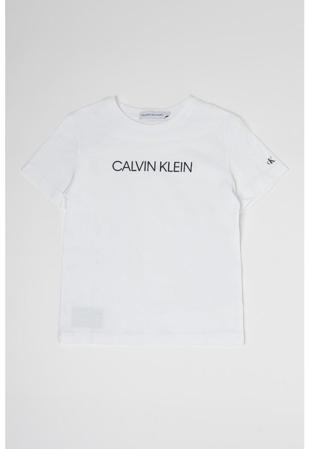 Тениска с органичен памук с лого CALVIN KLEIN