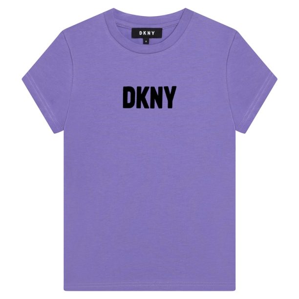 Тениска с памук с лого DKNY