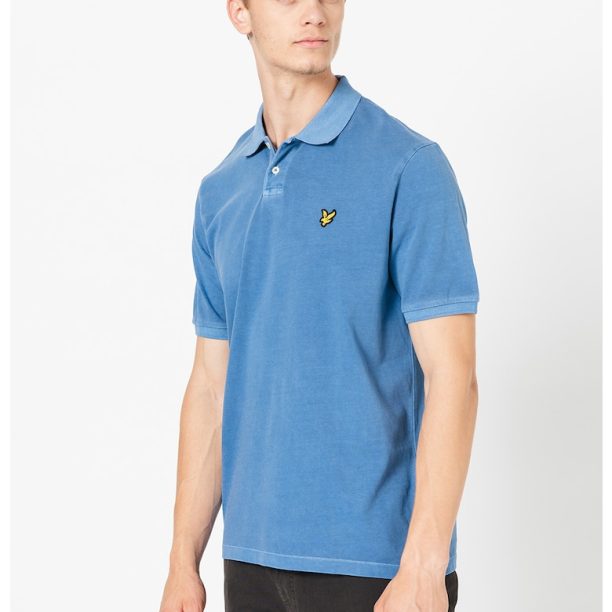 Тениска с яка и лого Lyle  Scott