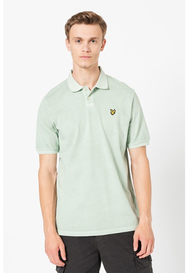 Тениска с яка и лого Lyle  Scott