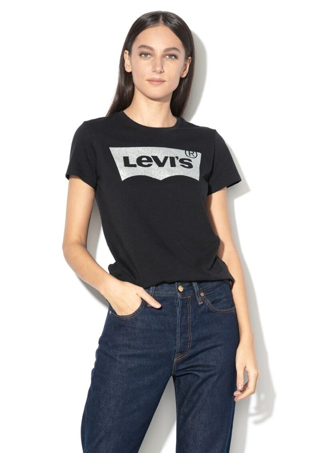 Тениска със стандартна кройка и лого Levis