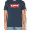 Тъмносиня тениска с лого Levis