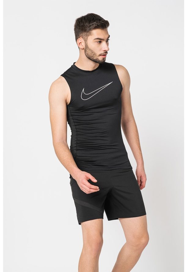 Фитнес топ по тялото с Dri-Fit и лого Nike