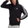 Худи Essentials с цип и 3 ивици adidas Sportswear