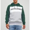 Худи с дизайн с цветен блок и лого Jack  Jones