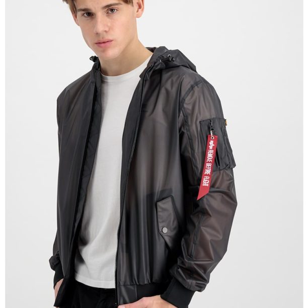 Яке с качулка и джобове с цип ALPHA INDUSTRIES