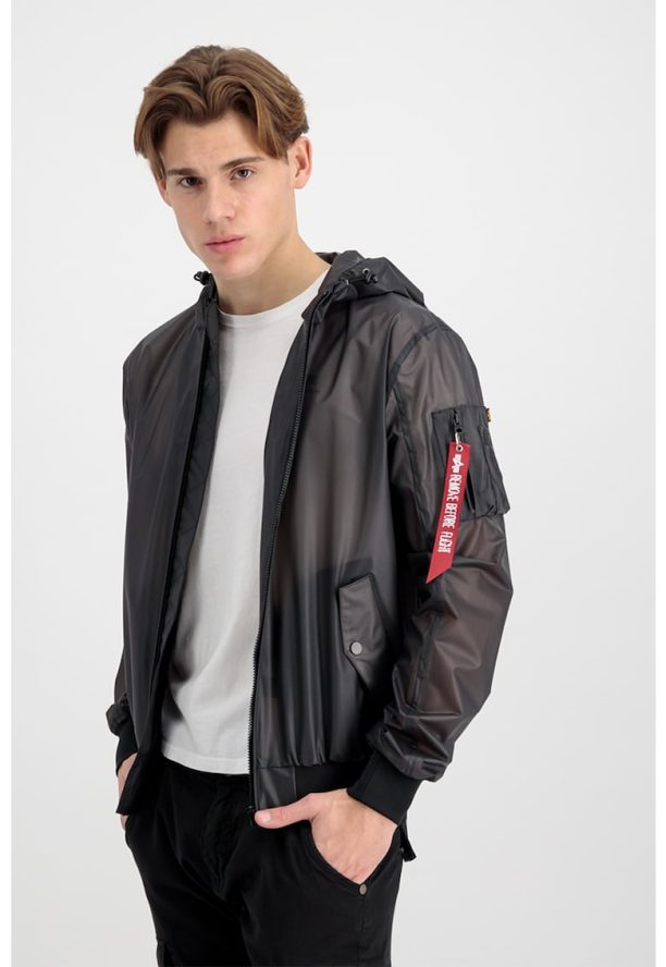 Яке с качулка и джобове с цип ALPHA INDUSTRIES