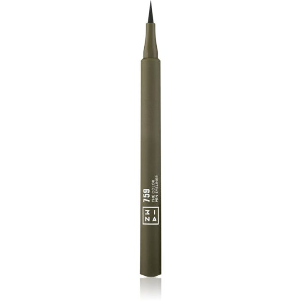 3INA The Color Pen Eyeliner очна линия в писалка цвят 759 - Olive green 1 мл.