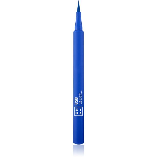 3INA The Color Pen Eyeliner очна линия в писалка цвят 850 - Blue 1 мл.