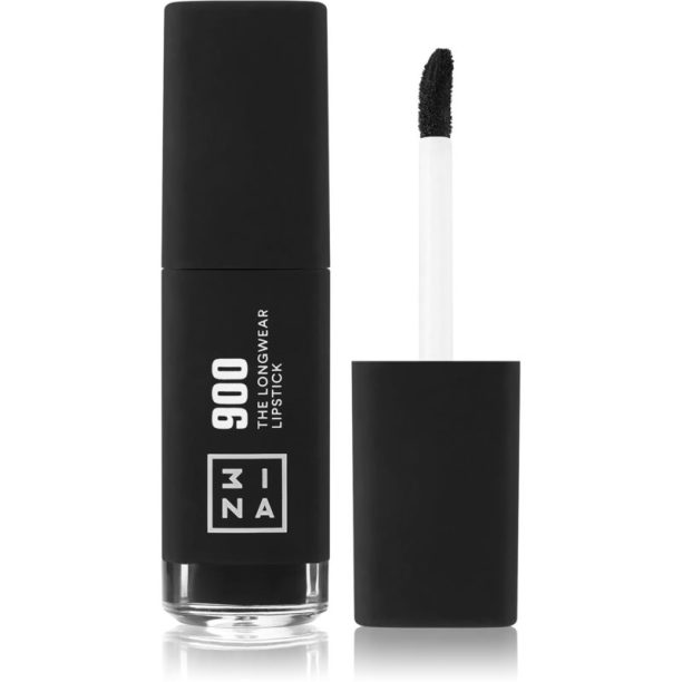 3INA The Longwear Lipstick дълготрайно течно червило цвят 900 - Black 6 мл. на ниска цена