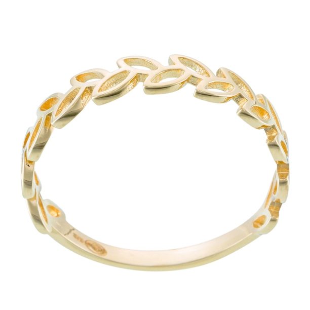 9K Gold Ring With Cut-Outs LInstant Dor