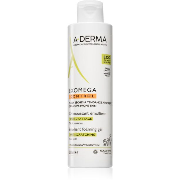 A-Derma Exomega омекотяващ миещ гел за суха атопична кожа 200 мл.