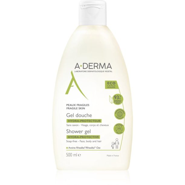 A-Derma Hydra-Protective изключително нежен душ-гел за цялото семейство 500 мл.