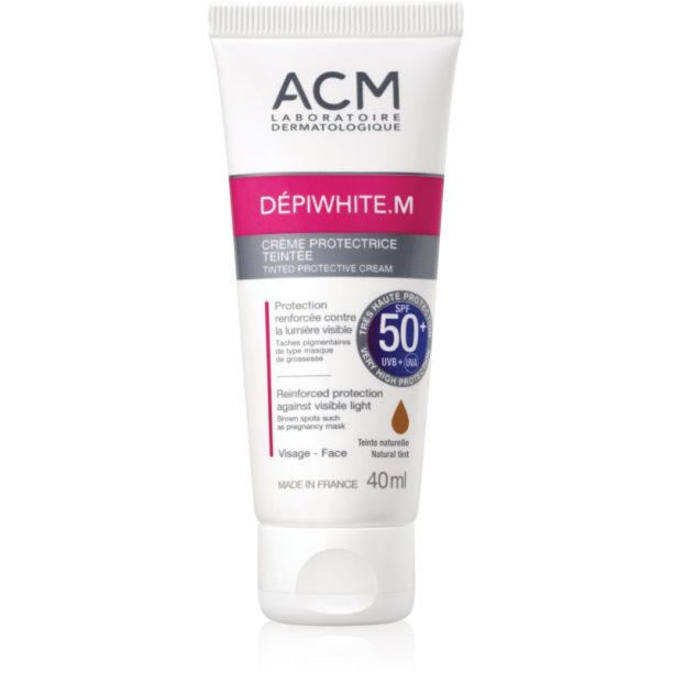 ACM Dépiwhite M тониращ защитен крем SPF 50+ Natural Tint 40 мл.