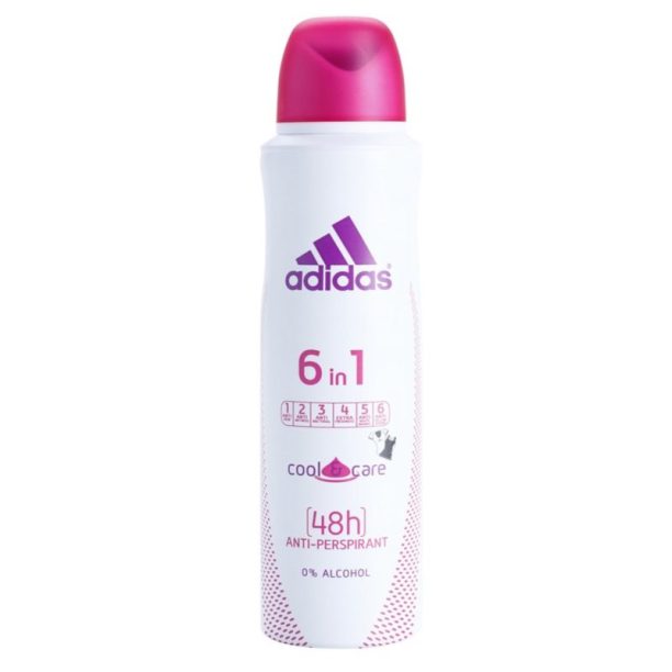 Adidas Cool & Care 6 in 1 антиперспирант-спрей за жени  150 мл.