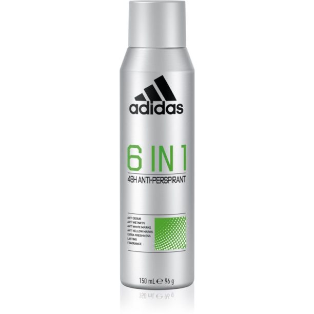 Adidas Cool & Dry 6 in 1 дезодорант за мъже 150 мл. на ниска цена