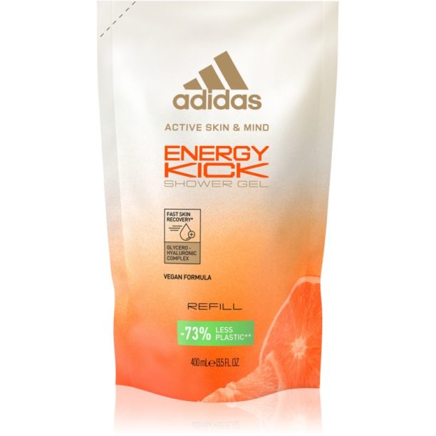 Adidas Energy Kick енергизиращ душ-гел пълнител 400 мл.