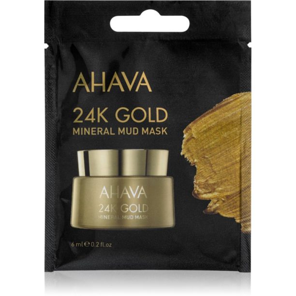 Ahava Mineral Mud 24K Gold минерална маска с кал с 24 каратово злато 6 мл.