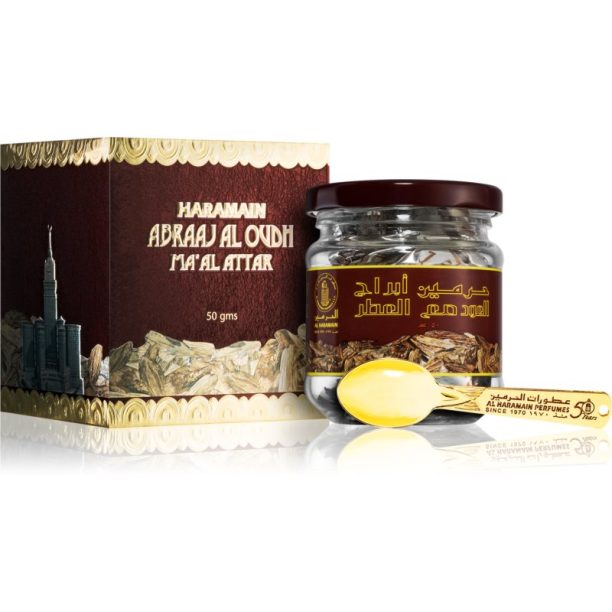 Al Haramain Abraaj Al Oudh Ma'Al Attak тамян 50 гр. на ниска цена