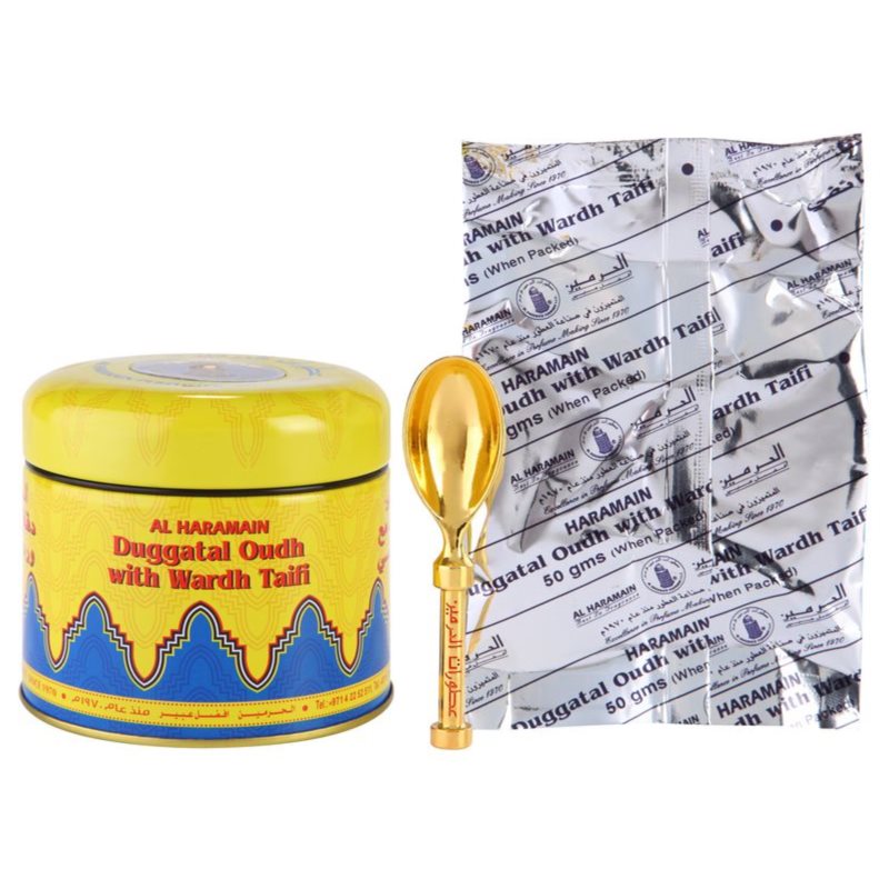 Al Haramain Duggatal Oudh with Wardh Taifi тамян 50 гр. на ниска цена