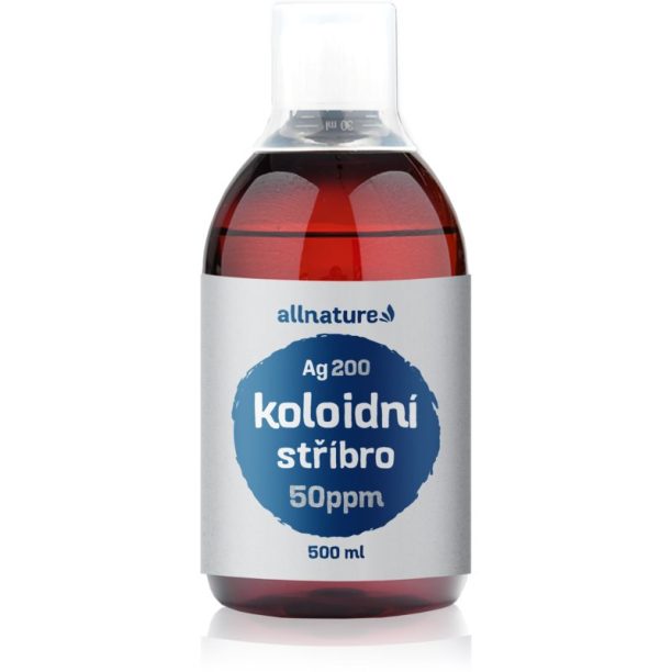 Allnature Colloidal silver Ag200 - 50 ppm успокояващ почистващ тоник 500 мл.