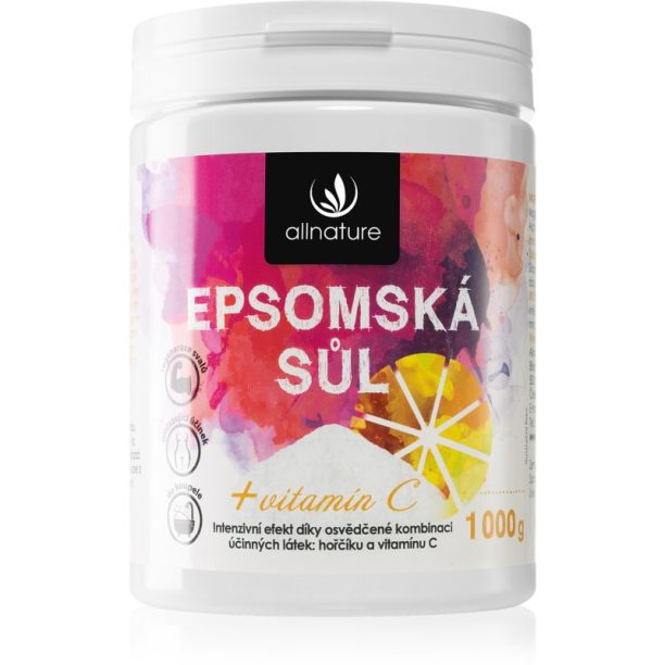 Allnature Epsom salt Vitamin C сол за баня 1000 гр.