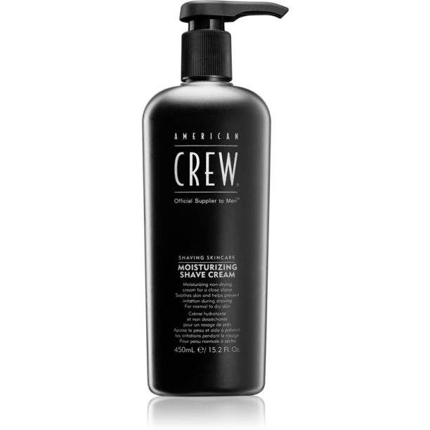 American Crew Shave & Beard Moisturizing Shave Cream хидратиращ крем за бръснене за нормална и суха кожа 450 мл.