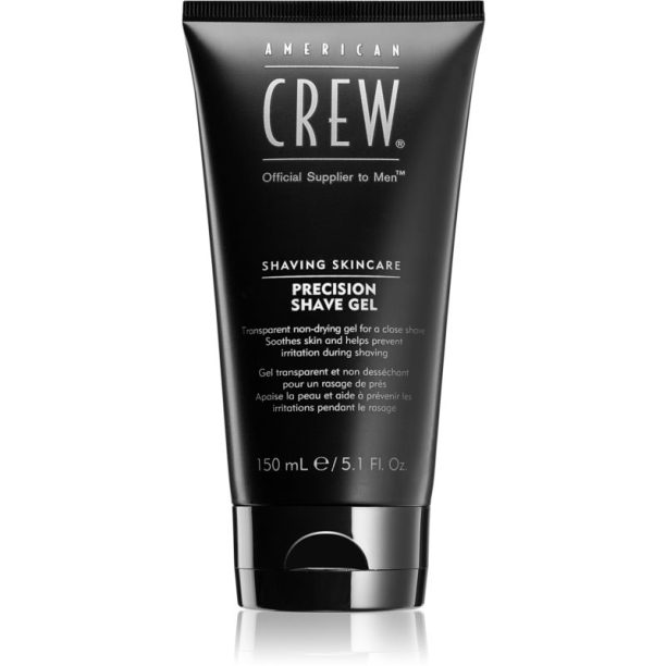 American Crew Shave & Beard Precision Shave Gel гел за бръснене  за чувствителна кожа на лицето 150 мл.